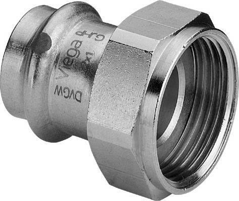 Viega Anschlussverschraubung 35 mm x 1 1/2", flachdichtend, 53 mm Bild 4