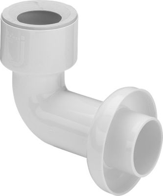 Viega Urinalablaufbogen 50 / 65 mm Anschluss 50 mm Abgang ohne Reinigung, 125 mm, Farbe weiß Bild 5