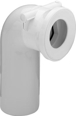 Viega WC-Anschlussbogen 90 Grad, mit Rückstausicherung weiss, 230 mm, Farbe weiß Bild 6
