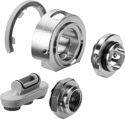 Viega Umrüstset 6161.99 aus Messing matt-vernickelt, Material Messing Bild 4