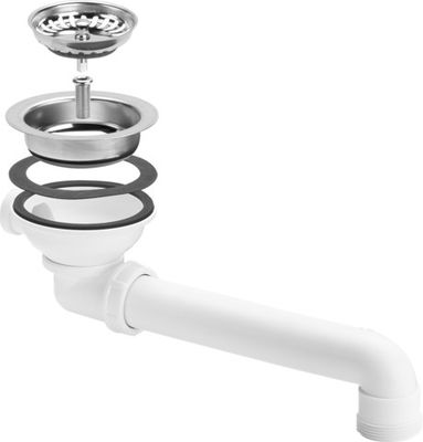 Viega Ablaufventilset Spüle in Kunststoff, 114 mm, Farbe weiß Bild 5