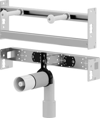 Viega Waschtisch-Modul Prevista Dry Plus, 420 mm Stahl, Farbe grau Bild 4