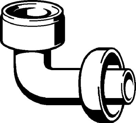Viega Urinalablaufbogen 50 / 65 mm Anschluss 50 mm Abgang ohne Reinigung, 125 mm, Farbe weiß Bild 10