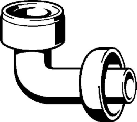 Viega Urinalablaufbogen 50 / 65 mm Anschluss 50 mm Abgang ohne Reinigung, 125 mm, Farbe weiß Bild 9