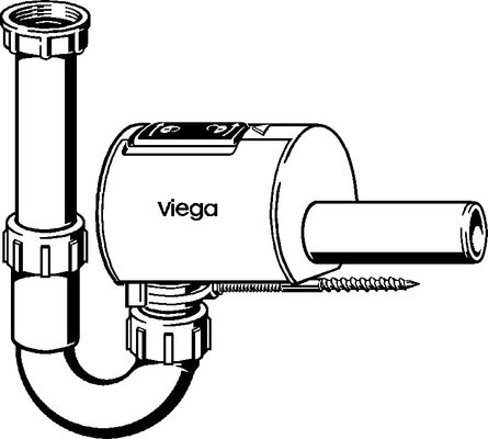 Viega Röhrengeruchverschluss Sperrfix, 4995.1 in G1 1/2 x Kunststoff, 40 x 220 mm Bild 10