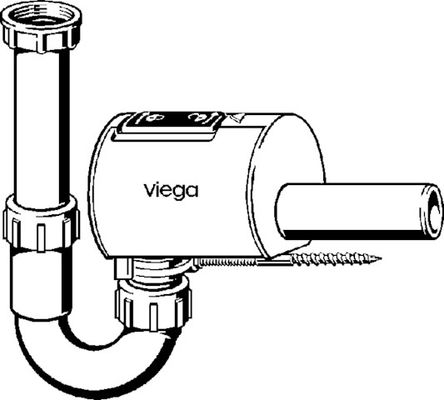 Viega Röhrengeruchverschluss Sperrfix, 4995.1 in G1 1/2 x Kunststoff, 40 x 220 mm Bild 9