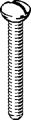 Viega Schraube in M, matt-vernickelt, 6 x 55 mm, Material Messing Bild 6