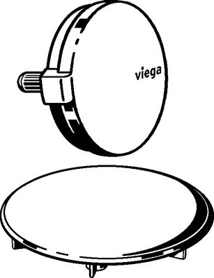 Viega Farbset zu Multiplex Ab-und Überlaufgarnitur, Rotaplex verchromt, Farbe chrom Bild 6