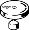 Viega Multiplex Trio E Drehgriff für Multiplex Trio E2 / E3, verchromt, Material Messing Bild 6
