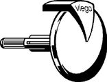 Viega Drehrosette Visign MT1 / RT1 aus Kunststoff, Farbe silberfarben Bild 7