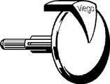 Viega Drehrosette Visign MT1 / RT1 aus Kunststoff, Farbe silberfarben Bild 6