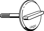 Viega Visign Drehrosette VisignMT3 / RT3 in Kunststoff, Farbe silberfarben Bild 6