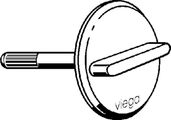 Viega Visign Drehrosette VisignMT3 / RT3 in Kunststoff, Farbe silberfarben Bild 5