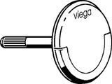 Viega Visign Drehrosette VisignMT4 / RT4 in Kunststoff, Farbe silberfarben Bild 6
