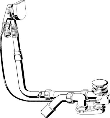 Viega Ab-/Überlauf Multiplex Trio MT9 6170.12 in 1070 mmx verchromt, DN 40 / 50, Farbe chrom Bild 9