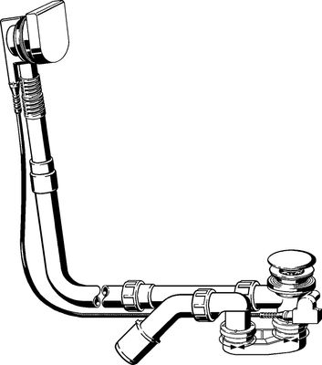 Viega Ab-/Überlauf Multiplex Visign M9 6171.12 in 1070 mmx verchromt, DN 40 / 50, Farbe chrom Bild 10