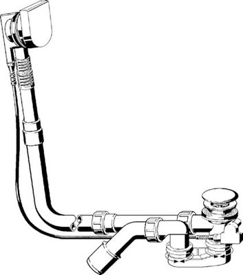 Viega Ab-/Überlauf Multiplex Visign M9 6171.12 in 1070 mmx verchromt, DN 40 / 50, Farbe chrom Bild 9