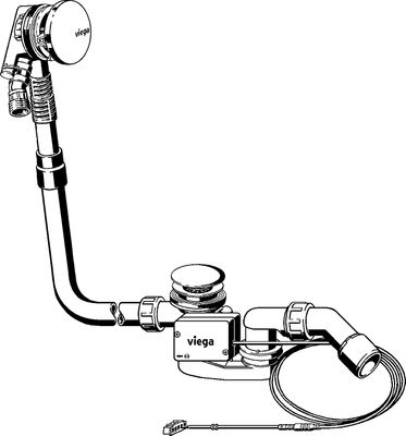 Viega Ab-/Überlauf Multiplex Trio 6175.1 in verchromt, DN 40 / 50, Farbe chrom Bild 10
