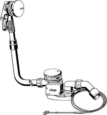 Viega Ab-/Überlauf Rotaplex Trio 6175.2 in verchromt, DN 40 / 50, Farbe chrom Bild 10