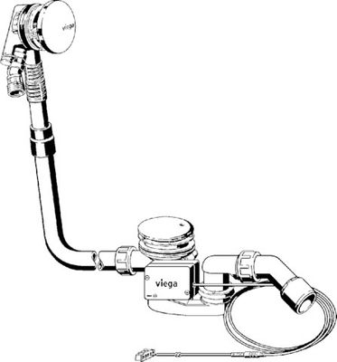 Viega Ab-/Überlauf Rotaplex Trio 6175.2 in verchromt, DN 40 / 50, Farbe chrom Bild 9