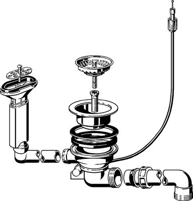Viega Ablaufventilset 7139.163 in Kunststoff, 114 mm, Farbe weiß Bild 8