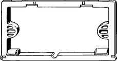 Viega Grundrahmen, für Visign for Life 1, 2, 3 und 4, Kunststoff, 257 x 127 x 14 mm Bild 6