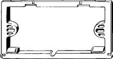 Viega Grundrahmen, für Visign for Life 1, 2, 3 und 4, Kunststoff, 257 x 127 x 14 mm Bild 5
