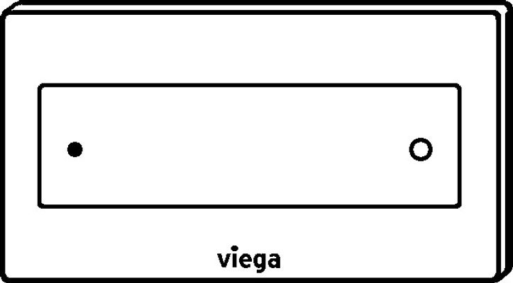 Viega WC Betätigungsplatte Visign for Style 12 8332.1 in edel, 140 x 7 mm, Farbe Edelstahl-Optik (silber) Bild 12