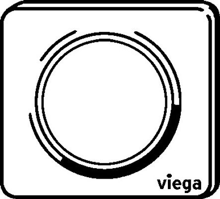 Viega Ausstatt.Set Visign for Style 13 für Urinal-Spülsystem, KST, 140 x 150 x 12 mm, Farbe weiß Bild 10