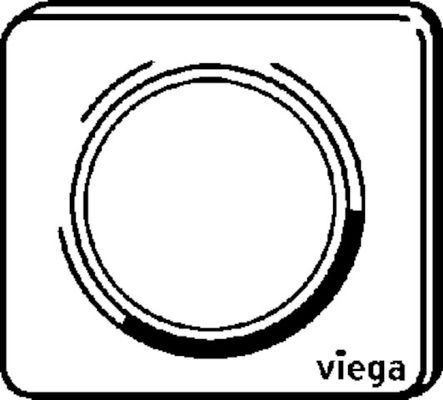 Viega Ausstatt.Set Visign for Style 13 für Urinal-Spülsystem, KST, 140 x 150 x 12 mm, Farbe weiß Bild 9
