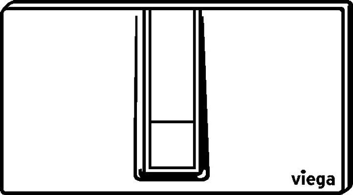 Viega Betätigungsplatte Visign for Style 14 8334.1 in verchromt, 140 x 271 x 7 mm, Farbe chrom Bild 12