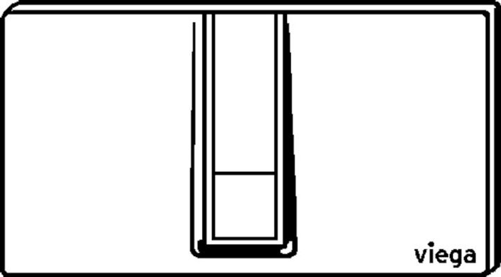 Viega Betätigungsplatte Visign for Style 14 8334.1 in verchromt, 140 x 271 x 7 mm, Farbe chrom Bild 11