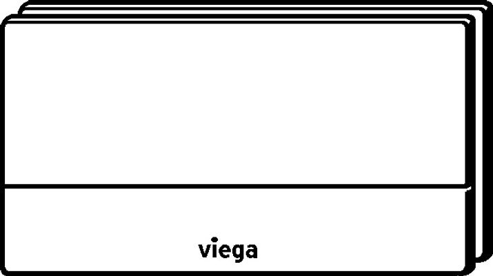 Viega WC Betätigungsplatte Visign for More 101 8351.1 in edel, 140 x 271 x 4 mm, Farbe Edelstahl-Optik (silber) Bild 10