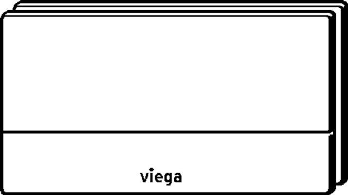 Viega WC Betätigungsplatte Visign for More 101 8351.1 in edel, 140 x 271 x 4 mm, Farbe Edelstahl-Optik (silber) Bild 9