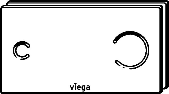Viega WC Betätigungsplatte Visign for More 100 8352.1 in, 140 x 271 x 4 mm, Farbe parasolgrün Bild 12