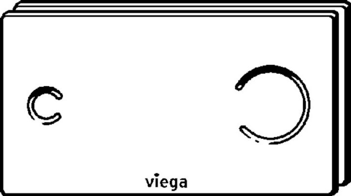 Viega WC Betätigungsplatte Visign for More 100 8352.1 in, 140 x 271 x 4 mm, Farbe parasolgrün Bild 11