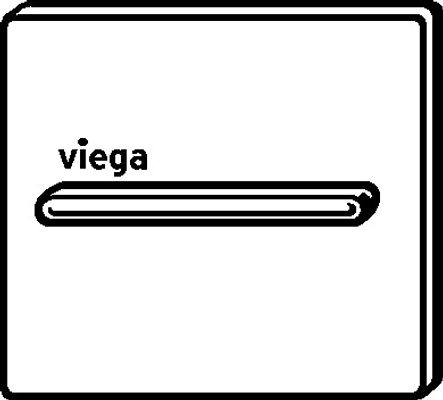 Viega Urinal Fertigbauset Visign for More 104 8354.2 in verchromt, 140 x 150 x 4 mm, Farbe chrom Bild 10