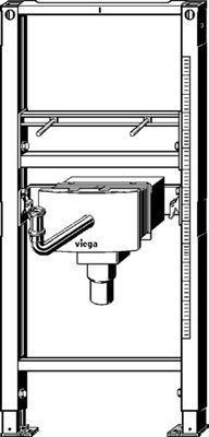 Viega Waschtisch-Element Prevista Dry 8535.33, mit UP Anschlussbox in 1120 mm, 1120 x 1120 mm Bild 8