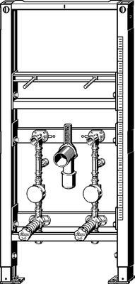 Viega Waschtisch-Element Prevista Dry 8537.31 UP Wasserzaehler EAT 1120 mm, 1120 x 500 mm Bild 9