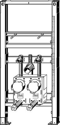 Viega Waschtisch-Element Prevista Dry 8537 UP Wasserzaehler EAS Typ ISTA 1120 mm, 1120 x 500 mm Bild 8