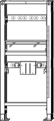 Viega Waschtisch-Element Prevista Dry 8540.32 barrierefrei AP Armatur 1300 mm, 1300 x 1300 mm Bild 8