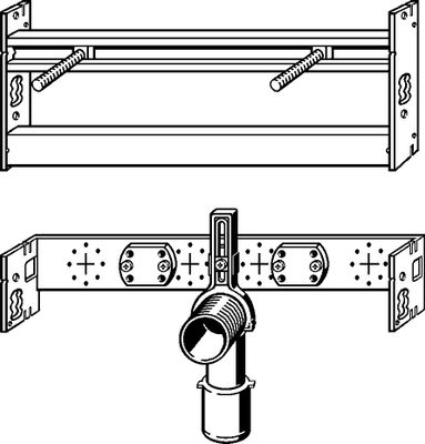 Viega Waschtisch-Modul Prevista Dry Plus, 420 mm Stahl, Farbe grau Bild 9