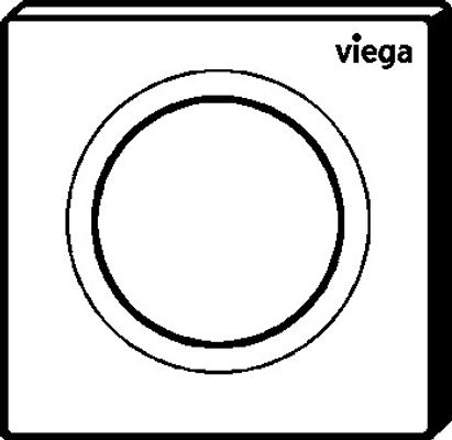 Viega Urinal Betätigungsplatte VfS 20 8610.2 aus Kunststoff in verchromt, 130 x 130 x 8 mm, Farbe chrom Bild 7