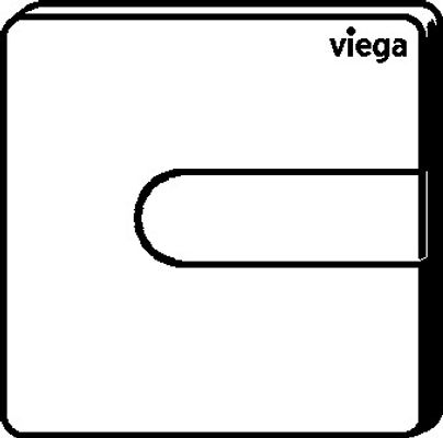Viega Urinal-Abdeckplatte Visign für Style 23, aus Kunststoff in weiss alpin, 130 x 130 x 6 mm, Farbe weiß Bild 7
