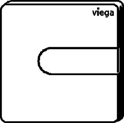 Viega Urinal-Abdeckplatte Visign für Style 23, aus Kunststoff in weiss alpin, 130 x 130 x 6 mm, Farbe weiß Bild 6