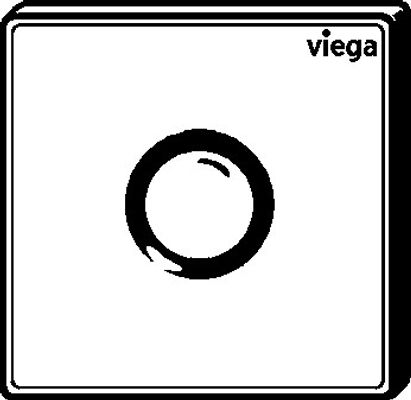 Viega Urinal Betätigungsplatte VfP 12 8635.2 in Edelstahl gebürstet, 130 x 130 x 11 mm, Farbe Edelstahl-Optik (silber) Bild 7