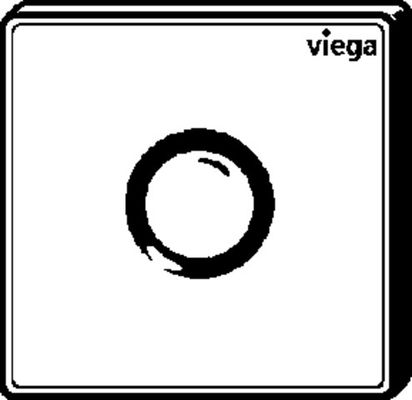 Viega Urinal Betätigungsplatte VfP 12 8635.2 in Edelstahl gebürstet, 130 x 130 x 11 mm, Farbe Edelstahl-Optik (silber) Bild 6
