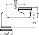 Viega Versprungbogen 8090 in Verspr. 180 mm Kunststoff, DN 100, Farbe weiß Bild 7