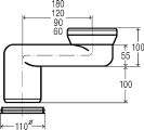 Viega Versprungbogen 8090 in Verspr. 180 mm Kunststoff, DN 100, Farbe weiß Bild 6