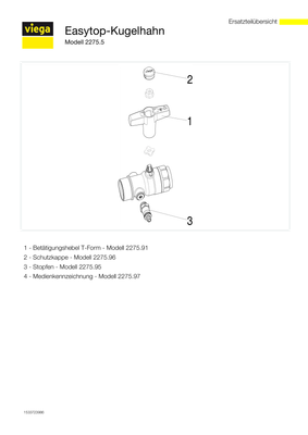 Viega Kugelhahn Easytop 2275.5 in Rp1 Siliziumbronze Bild 4
